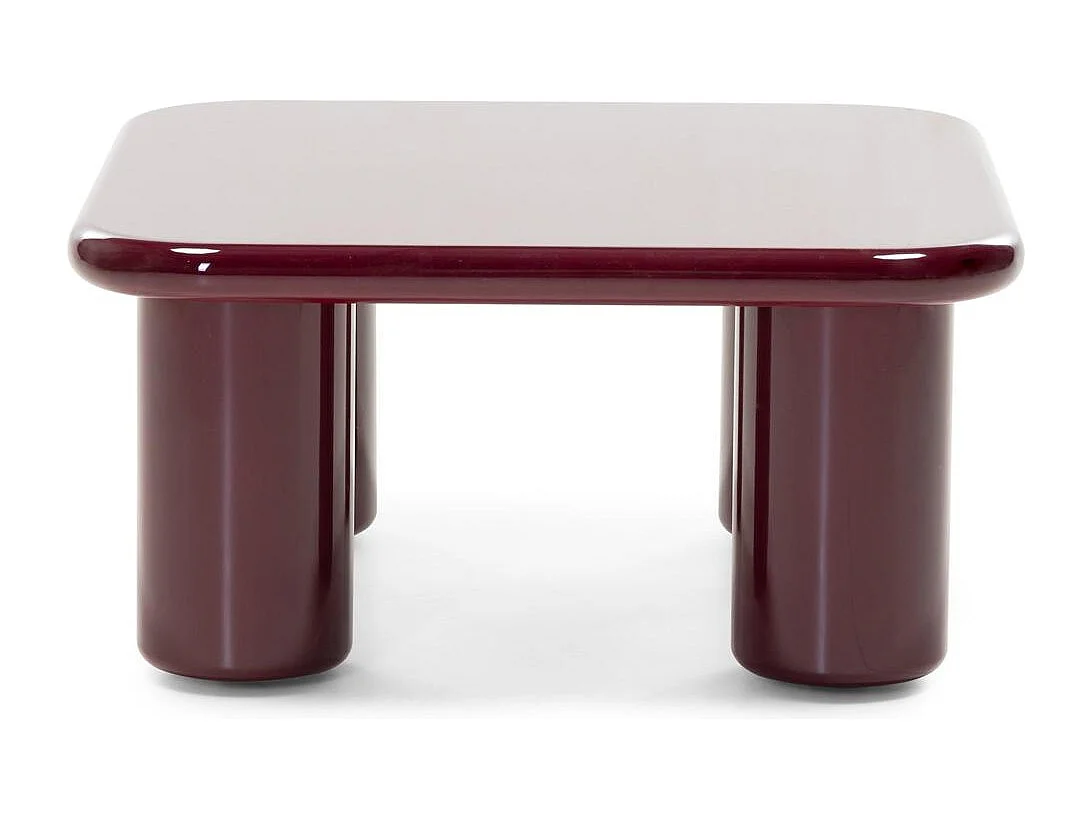 Couchtisch 70x70x34 cm burgunder Murien