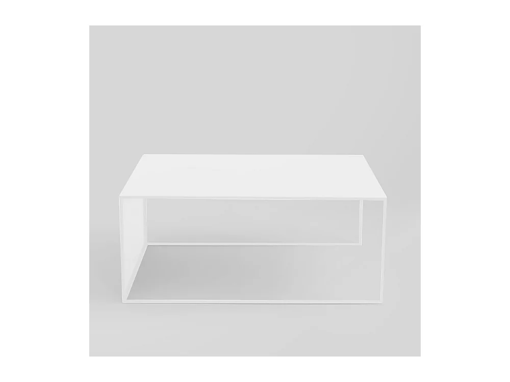 Tavolino da caffè 100x60x45 cm bianco 2WALL METAL