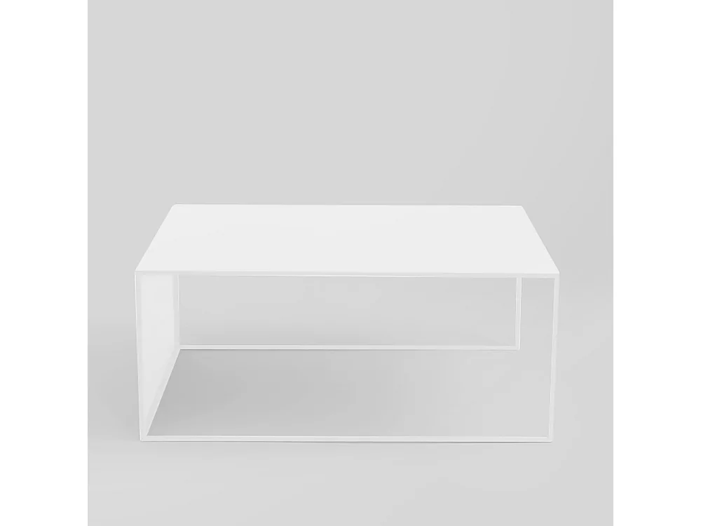 Mesa de centro 100x60x45 cm blanca 2PARED METAL