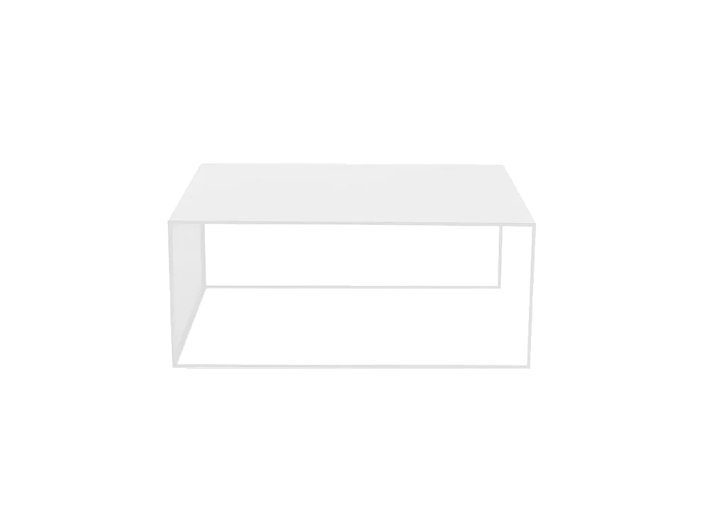 Table basse 100x60x45 cm blanche 2MURS MÉTAL