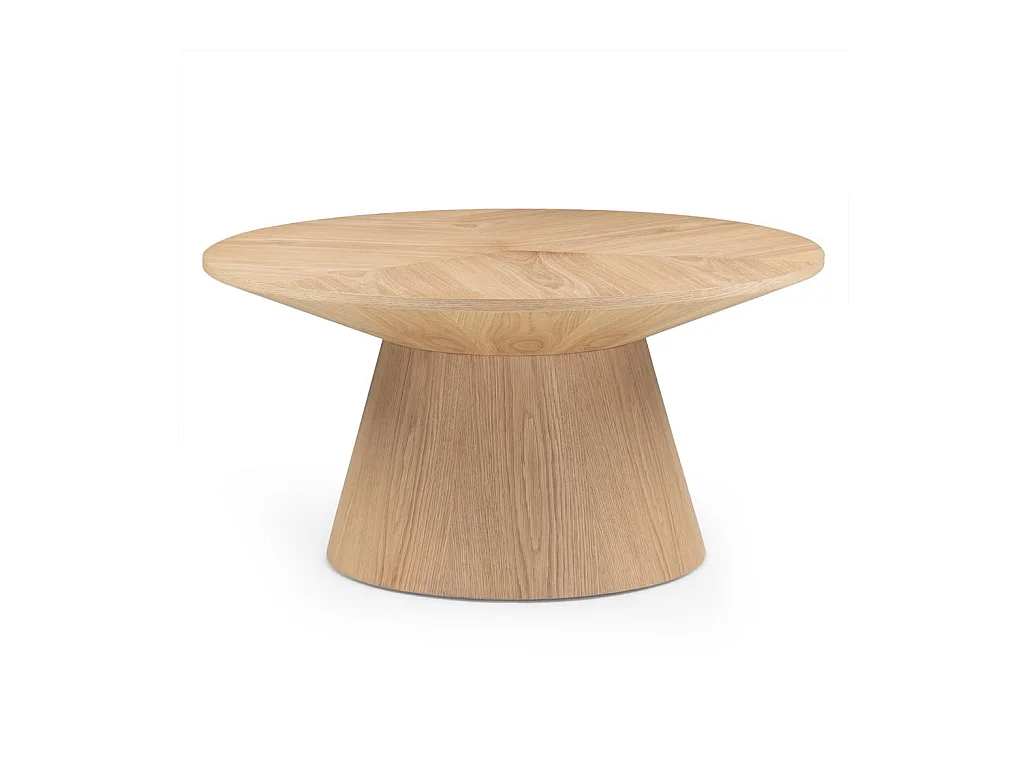 Table basse 90x90x45 cm chêne Orb