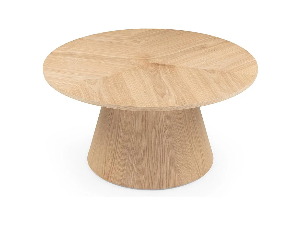 Table basse 90x90x45 cm chêne Orb