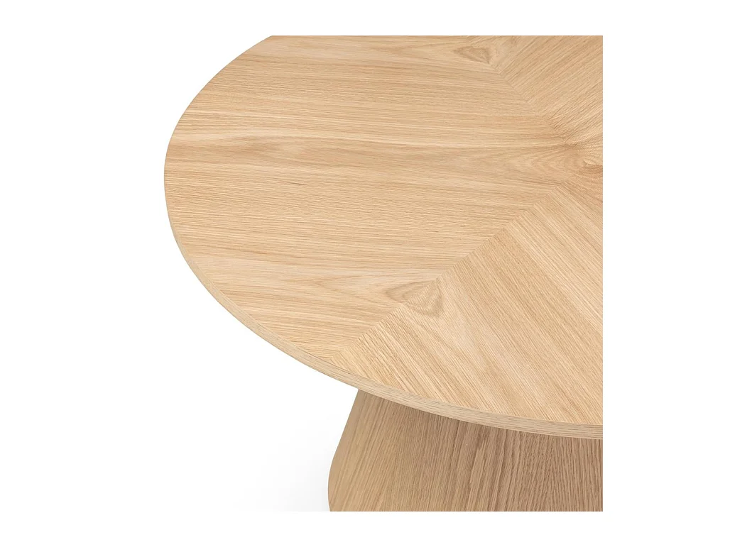 Table basse 90x90x45 cm chêne Orb