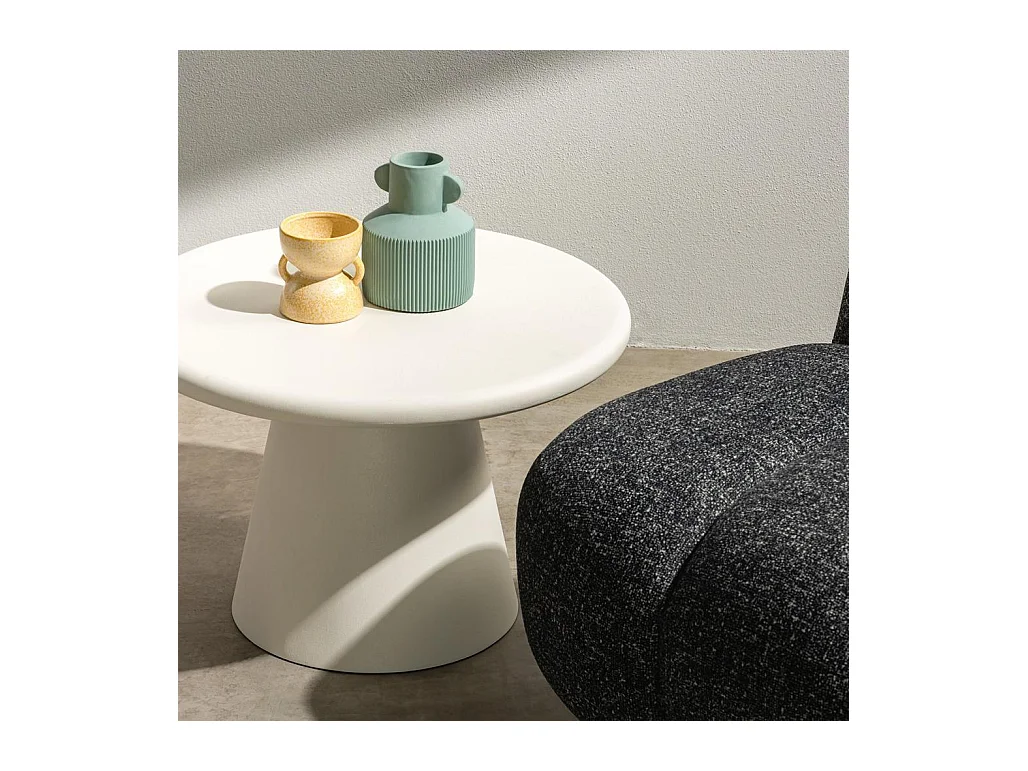 Salontafel 60x60x40 cm Crème Metre