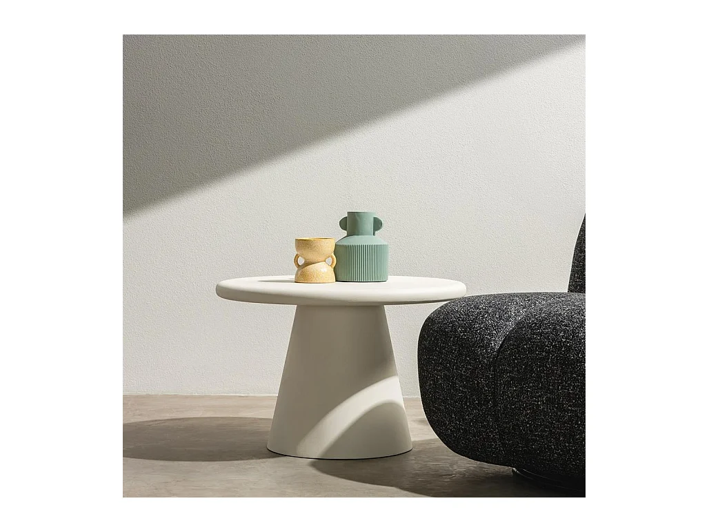 Salontafel 60x60x40 cm Crème Metre