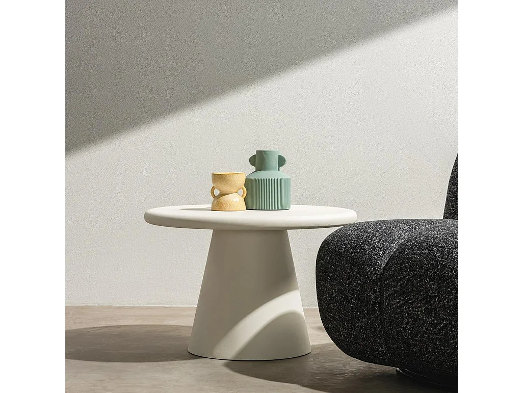 Salontafel 60x60x40 cm Crème Metre