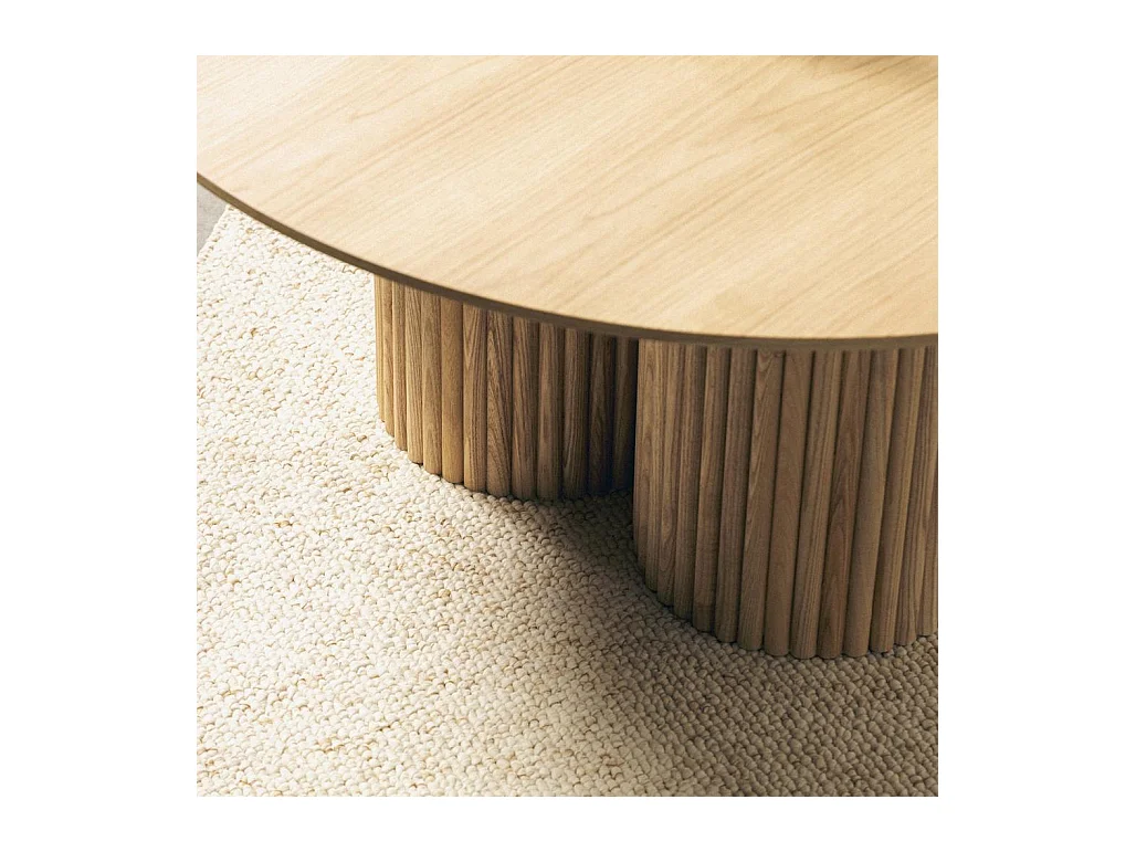 Table basse 100x100x44,5 cm chêne naora II