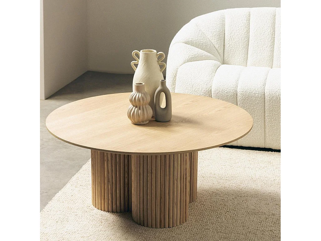 Table basse 100x100x44,5 cm chêne naora II