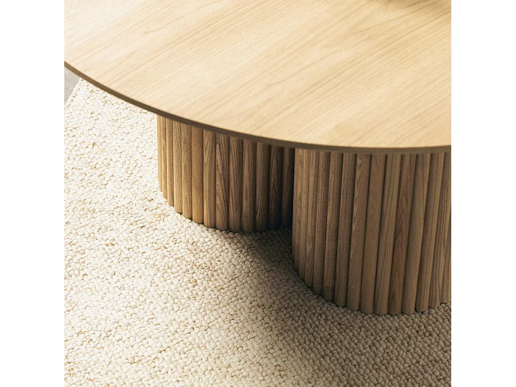 Table basse 100x100x44,5 cm chêne naora II