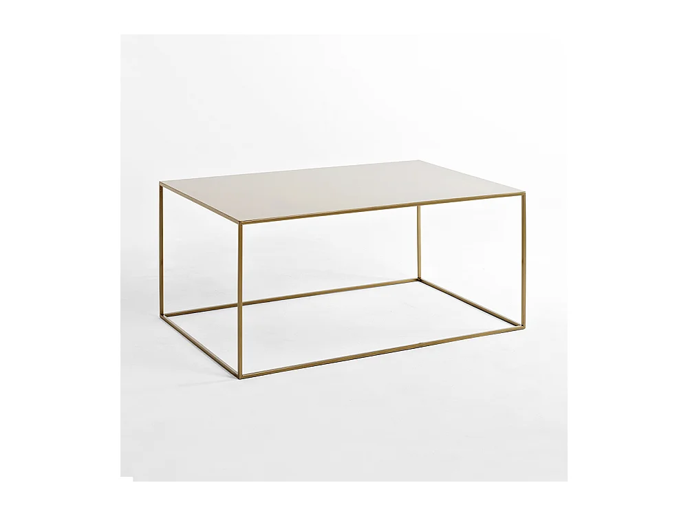 Table basse 100x60x45 cm or Tensio
