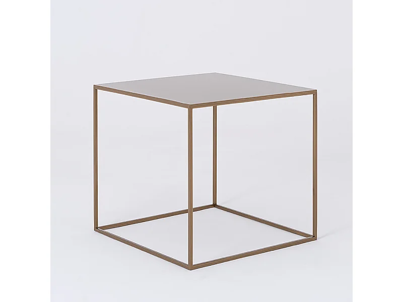 Tavolino da caffè 0,5x0,5x0,45 m oro tensio metallo 50