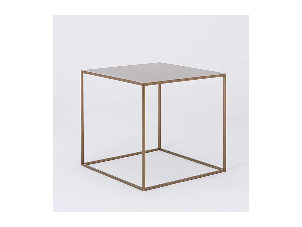 Couchtisch 0,5x0,5x0,45 m gold Tensio Metall 50