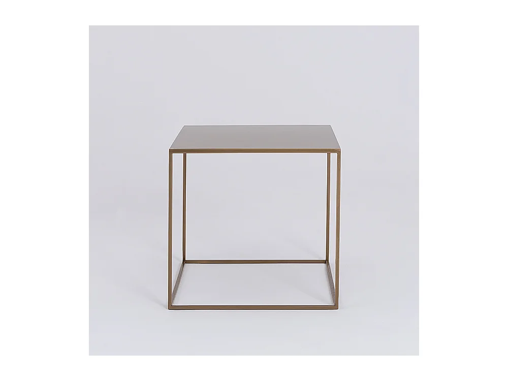Couchtisch 0,5x0,5x0,45 m gold Tensio Metall 50