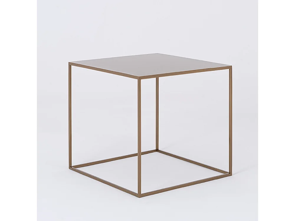 Couchtisch 0,5x0,5x0,45 m gold Tensio Metall 50