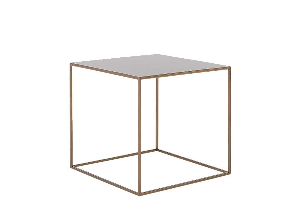 Couchtisch 0,5x0,5x0,45 m gold Tensio Metall 50