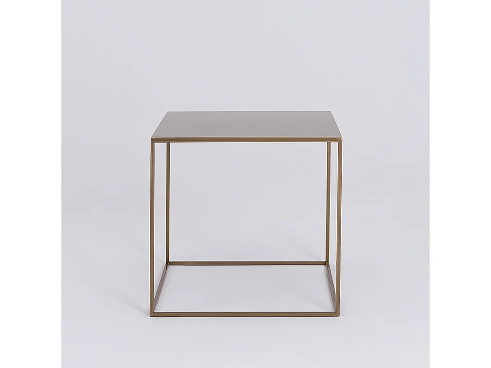 Couchtisch 0,5x0,5x0,45 m gold Tensio Metall 50