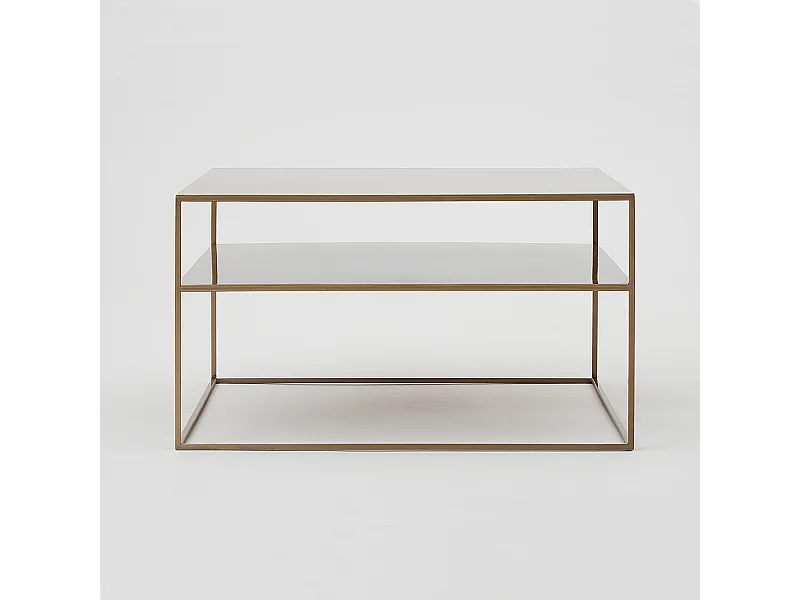 Couchtisch 80x80x45 cm gold Tensio