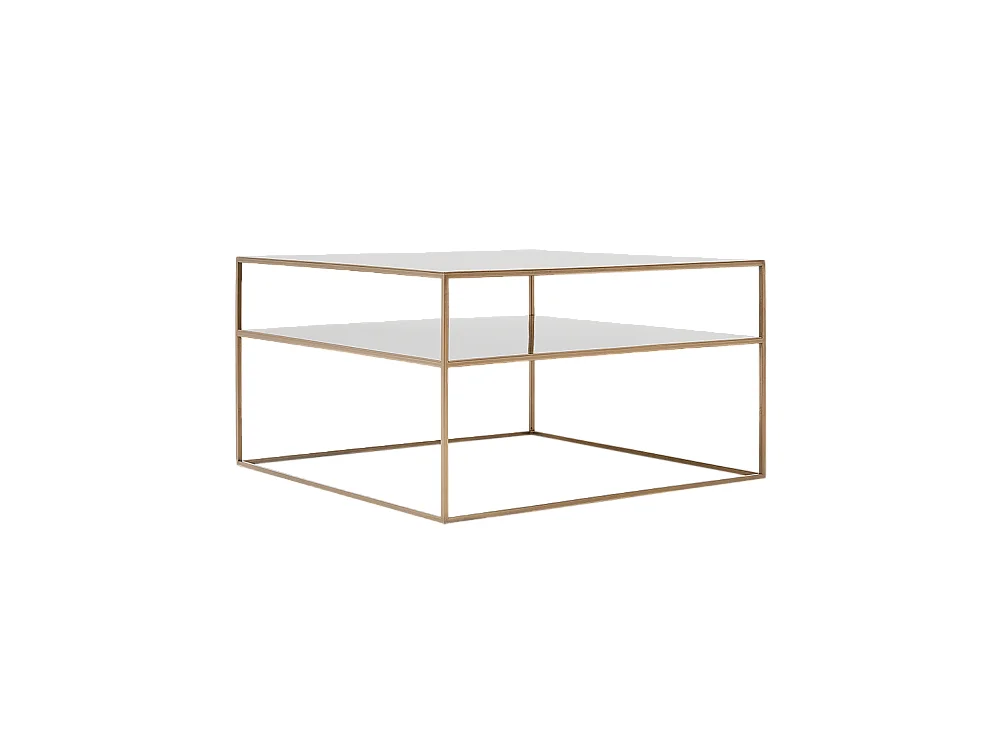 Table basse 80x80x45 cm or tensio