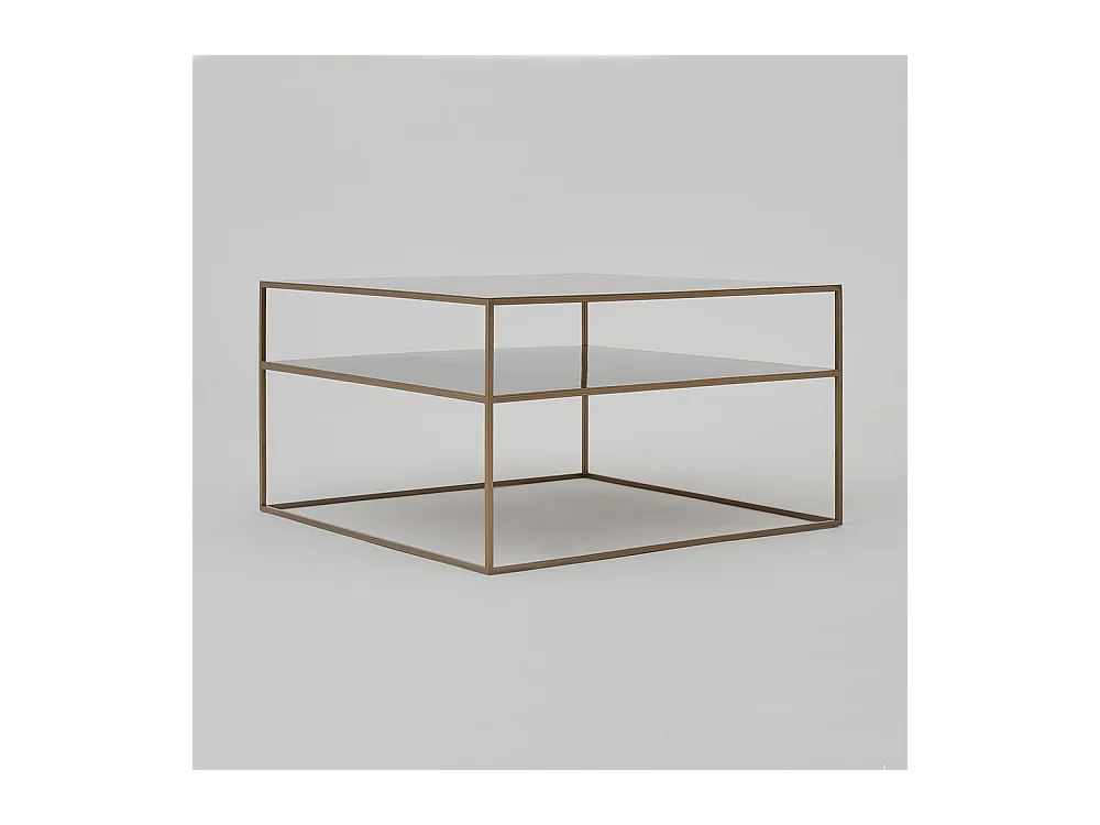 Couchtisch 80x80x45 cm gold Tensio