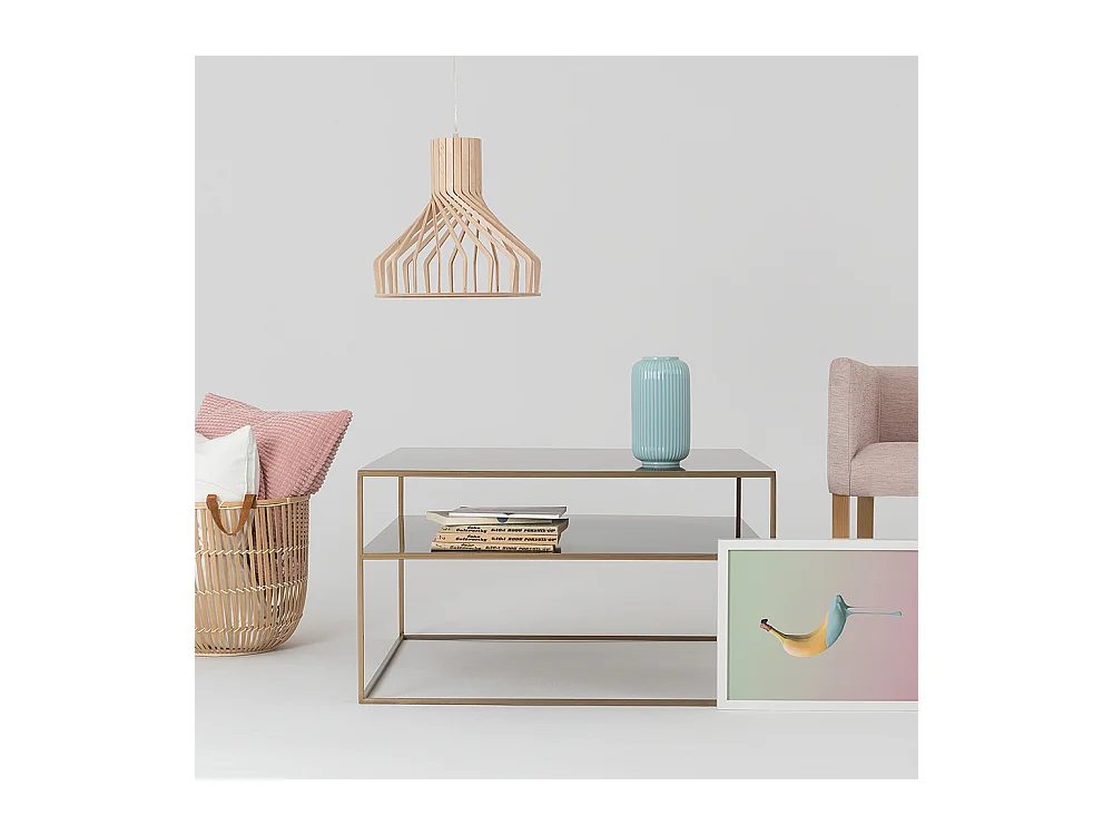 Couchtisch 80x80x45 cm gold Tensio