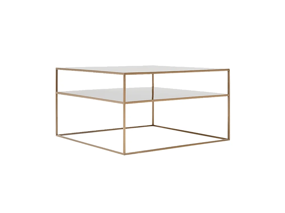 Table basse 80x80x45 cm or tensio