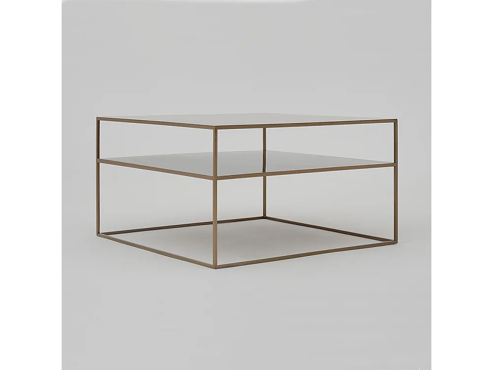 Table basse 80x80x45 cm or tensio