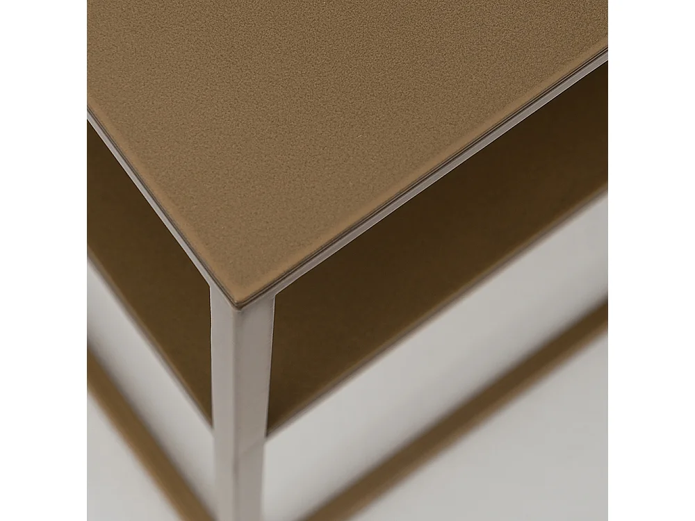 Table basse 80x80x45 cm or tensio