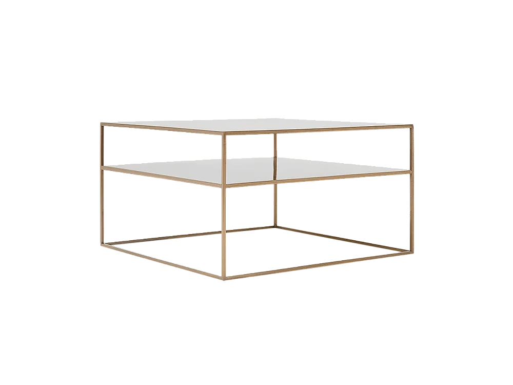 Table basse 80x80x45 cm or tensio