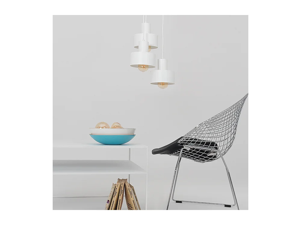 Tavolino da caffè 80x80x45 cm bianco Tensio