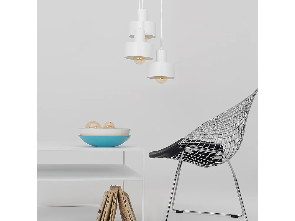 Salontafel 80x80x45 cm wit Tensio