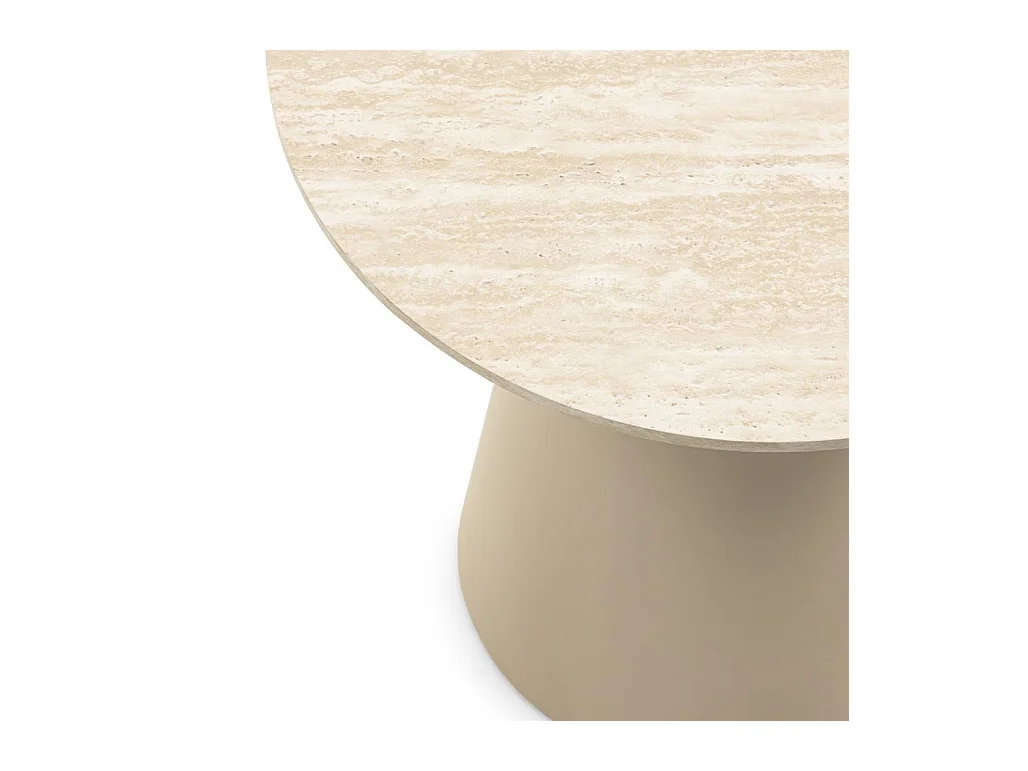 Table basse 53x59,5x80 cm beige OREZ