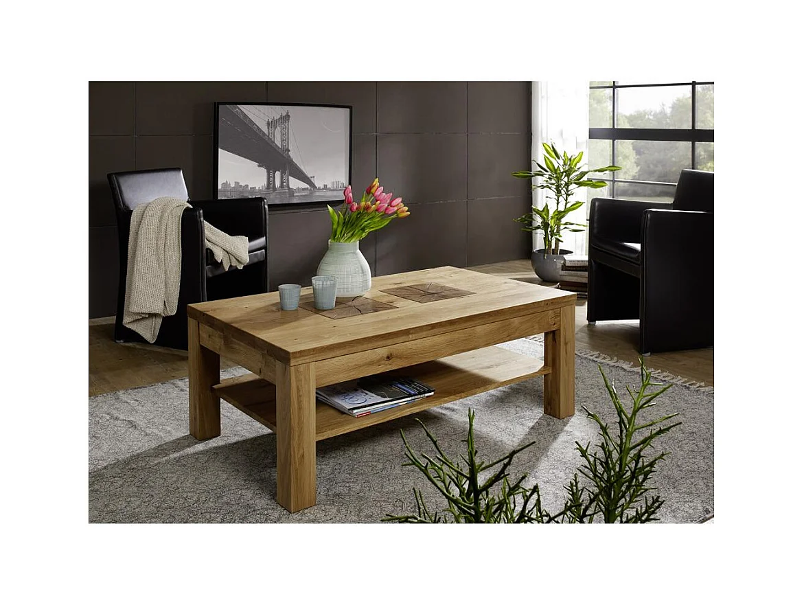 Salontafel 118x70x45 cm eiken, geolied Andromeda WZ-0315