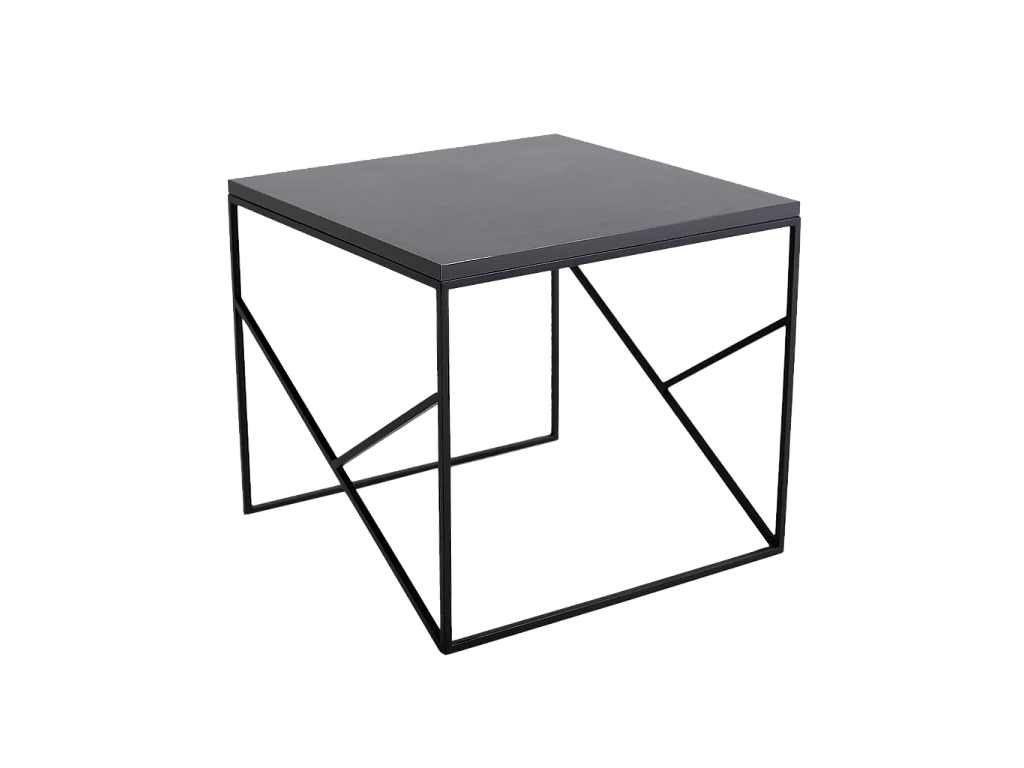 Couchtisch 0,5x0,5x0,45 m schwarz fancy basic 50