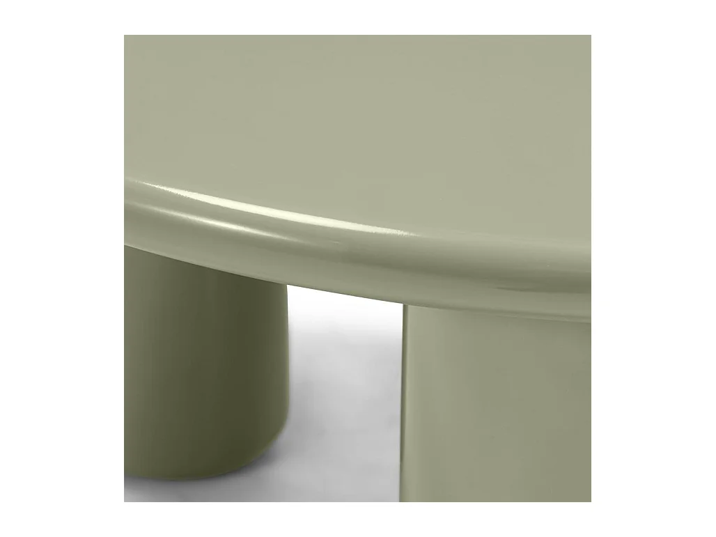 Table basse 80x80x40 cm olive Lecrel