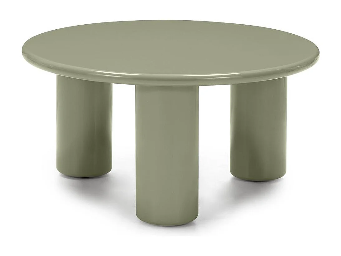 Table basse 80x80x40 cm olive Lecrel