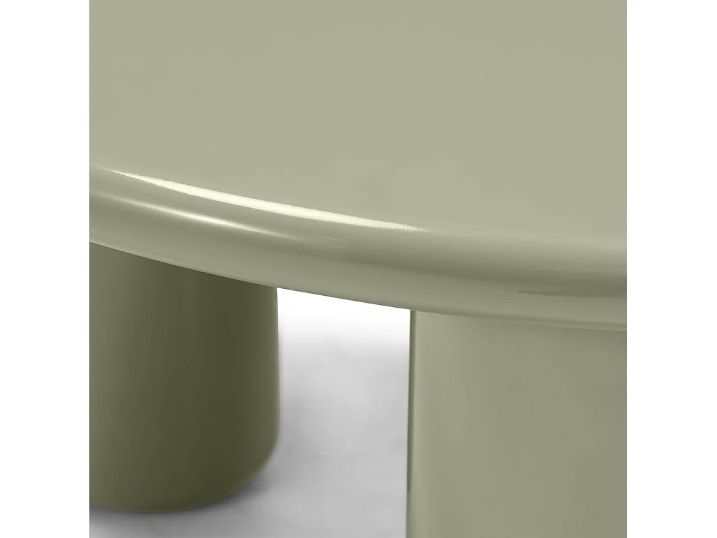 Table basse 80x80x40 cm olive Lecrel