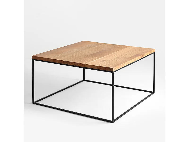 Couchtisch 80x80x45 cm schwarz Tensio Wood 80