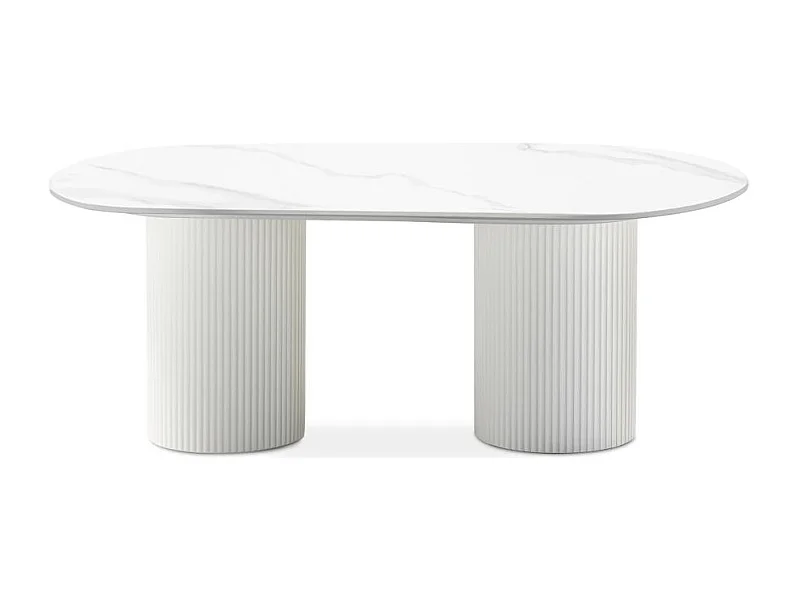 Couchtisch 120x60x46,9 cm Off-White Marbella