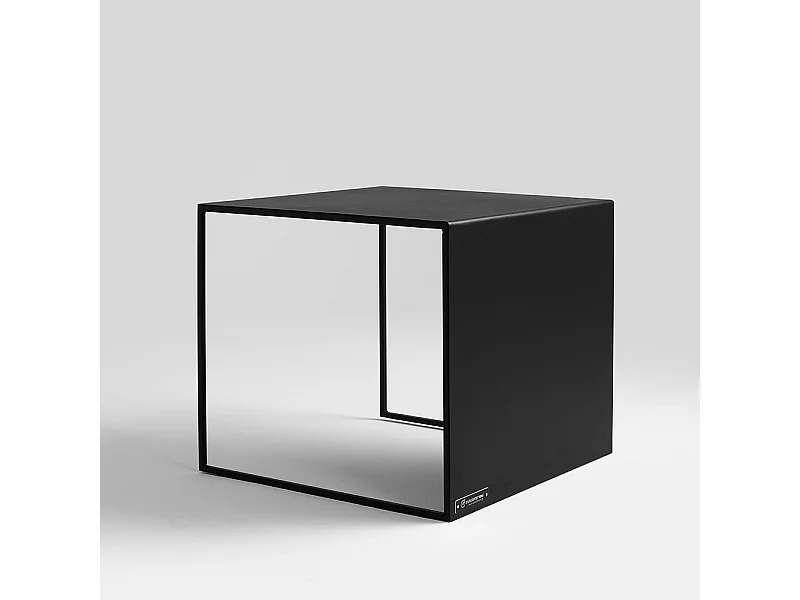 Table basse 0,5x0,5x0,45 m noire 2MURS MÉTAL 50