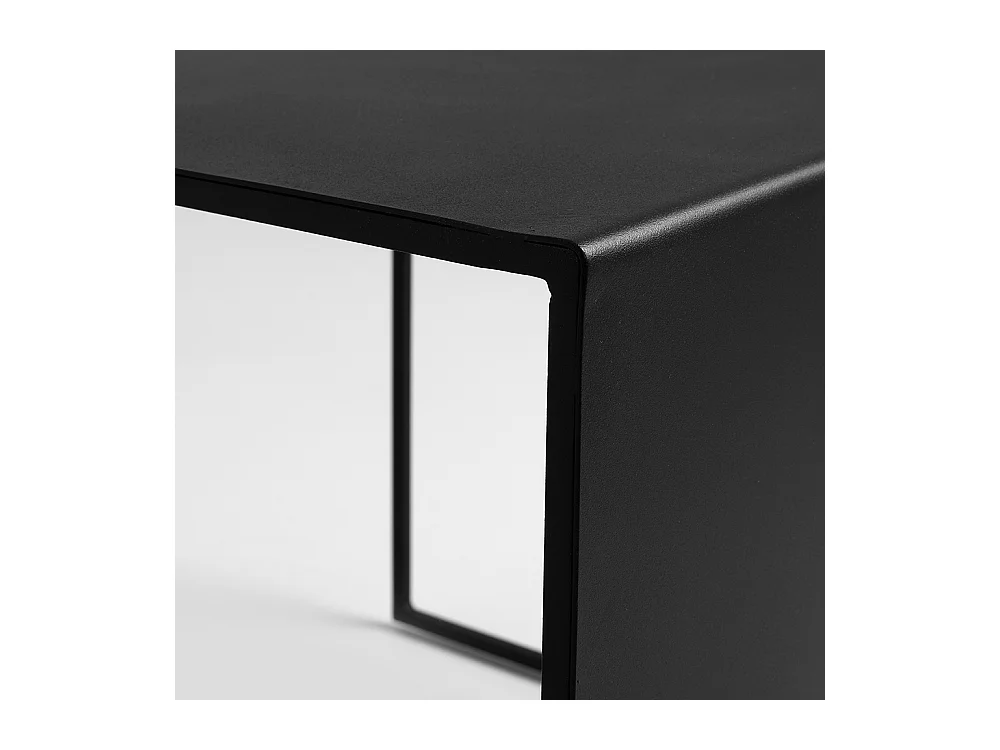 Table basse 0,5x0,5x0,45 m noire 2MURS MÉTAL 50