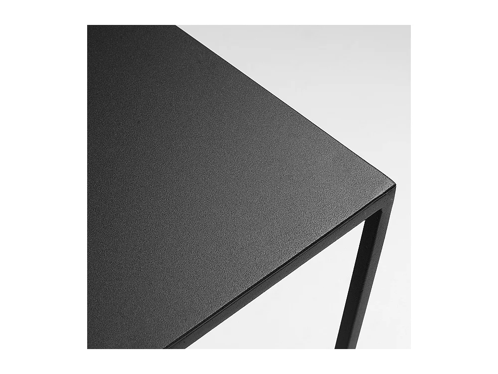 Table basse 0,5x0,5x0,45 m noire 2MURS MÉTAL 50