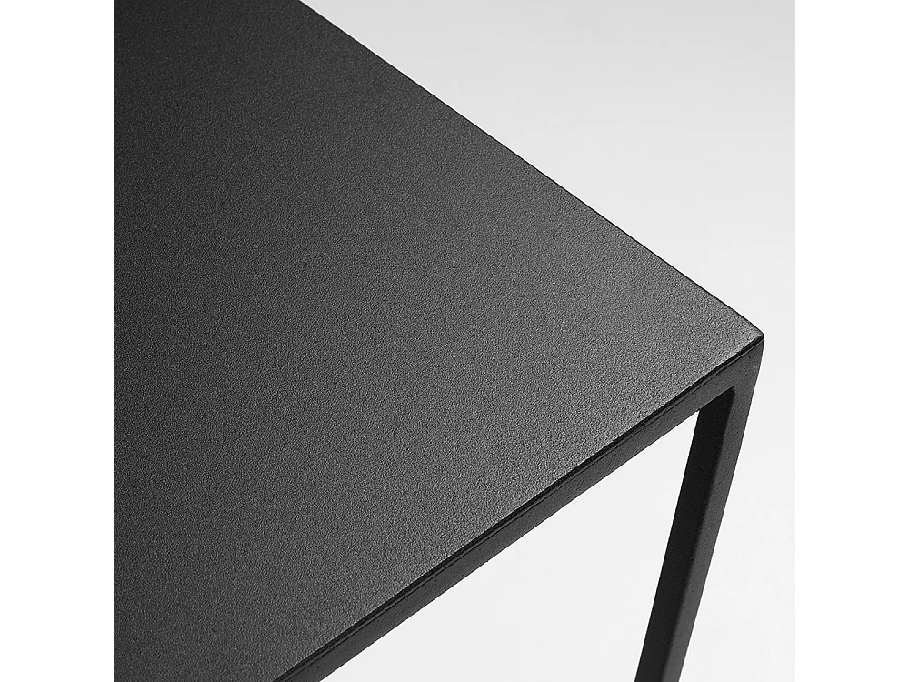 Salontafel 0,5x0,5x0,45 m zwart 2WAND METAAL 50