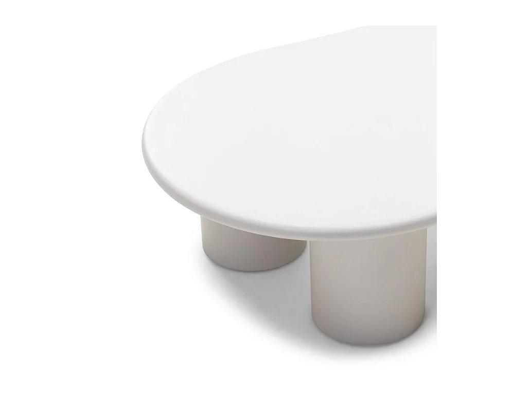 Couchtisch 130x80x34 cm Grau Beige Nube