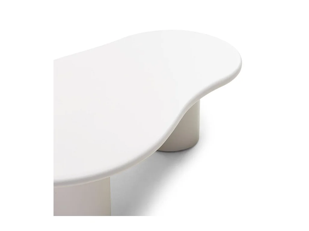 Couchtisch 130x80x34 cm Grau Beige Nube