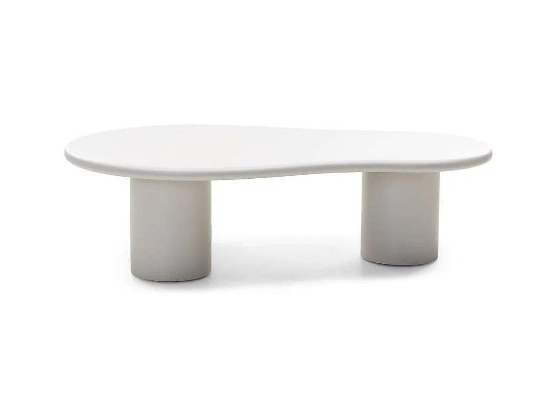 Couchtisch 130x80x34 cm Grau Beige Nube
