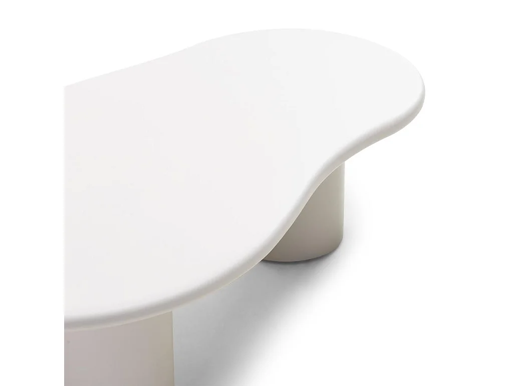 Couchtisch 130x80x34 cm Grau Beige Nube