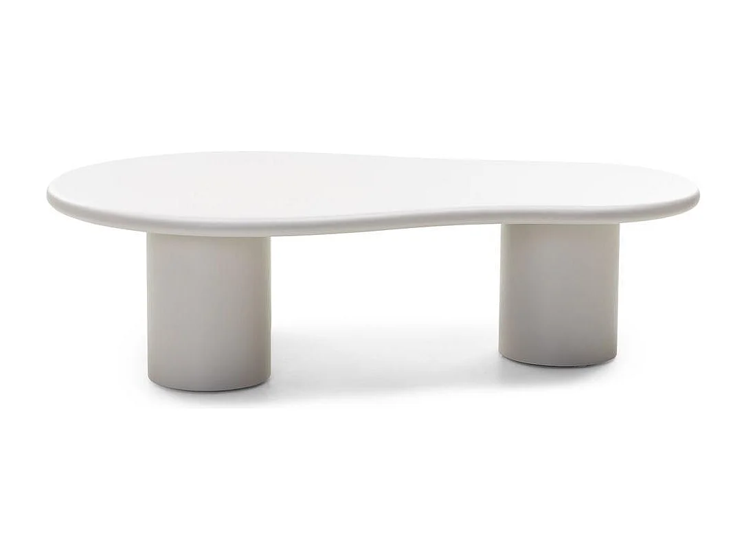 Couchtisch 130x80x34 cm Grau Beige Nube