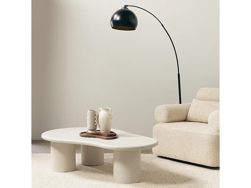 Mesa de centro 130x80x34 cm Gris beige nube