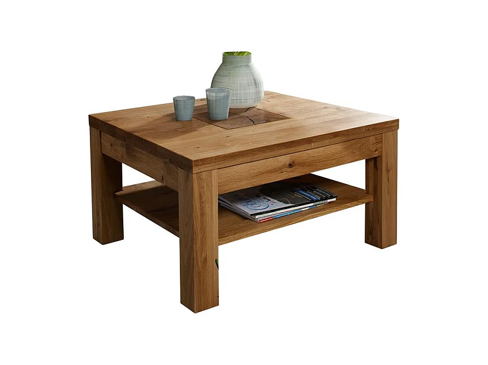 Couchtisch 70x70x45 cm Eiche geölt Andromeda WZ-0315