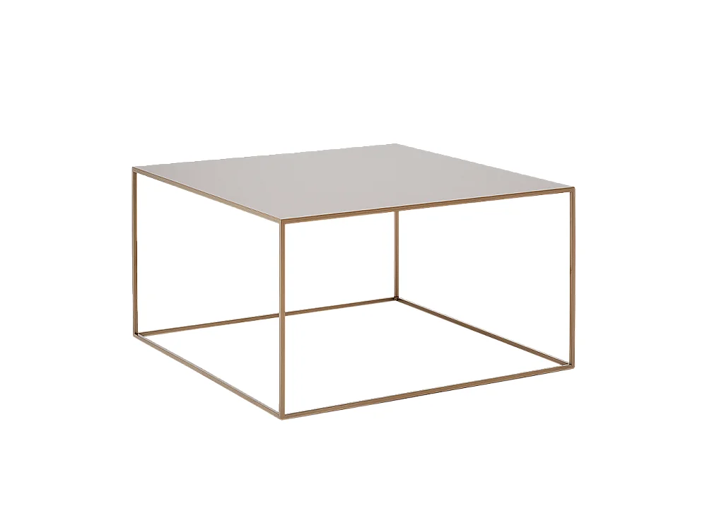 Couchtisch 0,8x0,8x0,45 m gold Tensio Metall 80